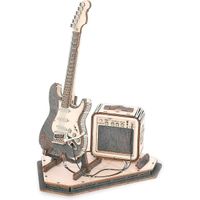 Guitarra Eléctrica con Amplificador Maqueta de Madera