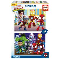 Spiderman y sus Amigos Puzzle 2x48 Piezas
