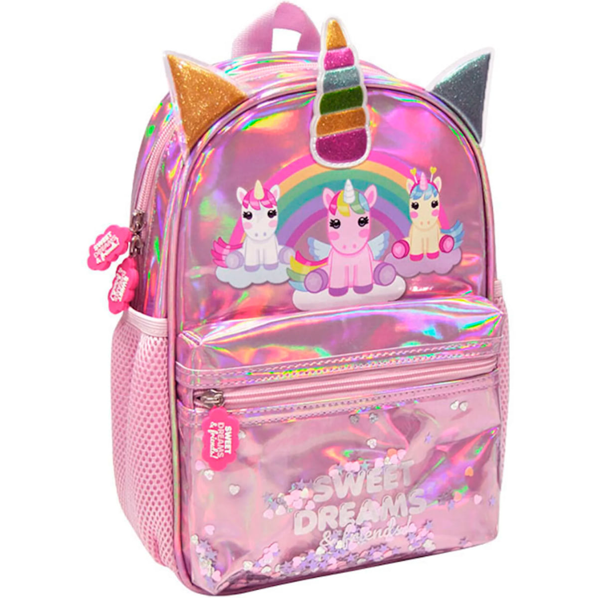 Mochila Escolar Unicornio Silver Sweet Dreams Drim