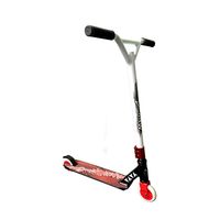 Patinete Freestyle Acrobático Negro, Blanco y Rojo