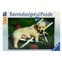 Puzzle Cachorros Golden Retriver 500 Piezas
