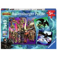 Dragones 3 Puzzle 3x49 Piezas