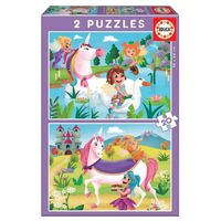 Puzzles Unicornios y Princesas