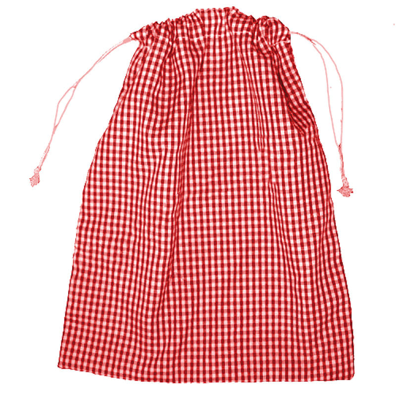 Bolsa de tela escolar para almuerzo o merienda rojo Drim