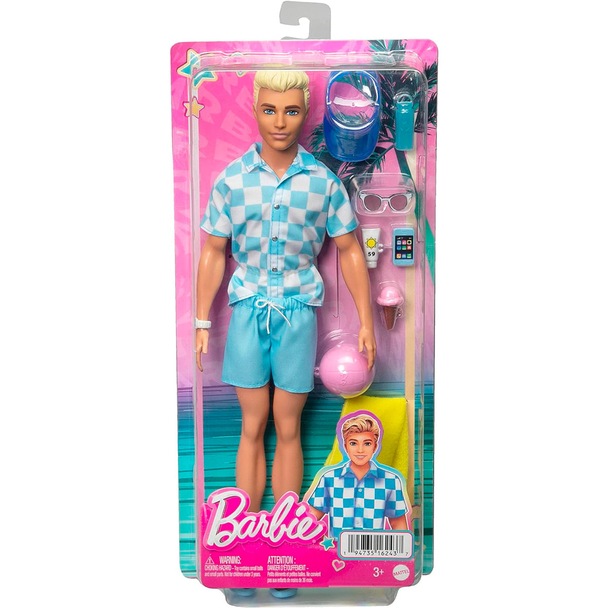 Barbie Muñeco Ken Día en la Playa Drim