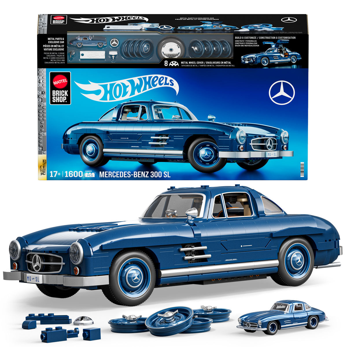 正規品　Hot Wheels Mercedes-Benz 300 SL Mattel Brick Shop Hot Wheels Mercedes-Benz 300 SL - Drim