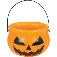Halloween Cubo Truco Trato Calabaza