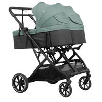Silla Gemelar Tour Twin Max + 2 capazos Green