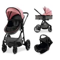 Cochecito 3 piezas Sidney 2 Rosa