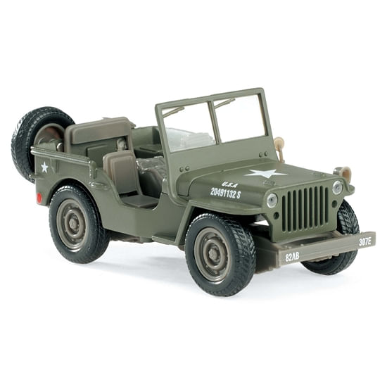 Coche-Miniatura-Jeep-Willys-Militar-Escala-1-32