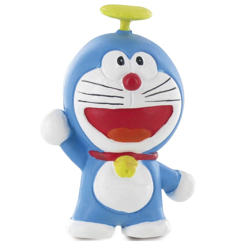 Doraemon-Figura-de-PVC-con-Casquillo-Volador
