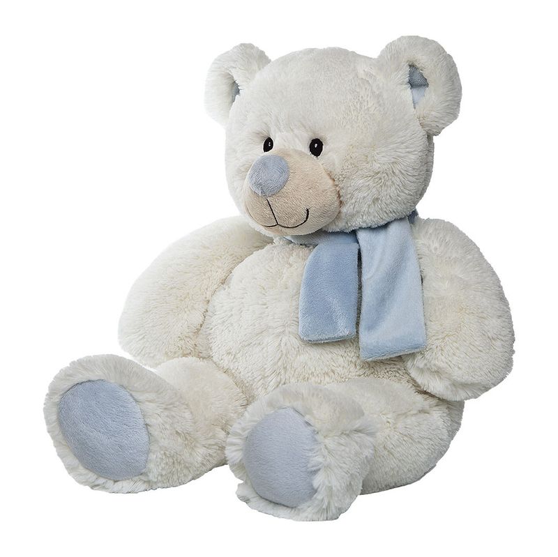 Peluche-Oso-Bufanda-Azul-40-cm