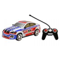 Coche RC Deportivo Blanco y Rojo Escala 1:24