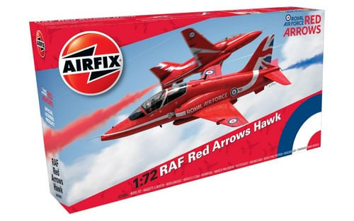 Maqueta-Avion-RAF-Red-Arrows-Hawk-Escala-1-72