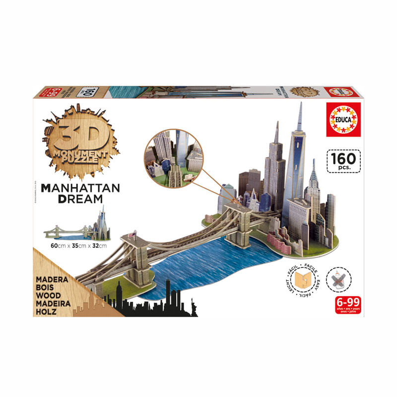 Puzzle-160-Pzs-Monument-3D-Manhattan