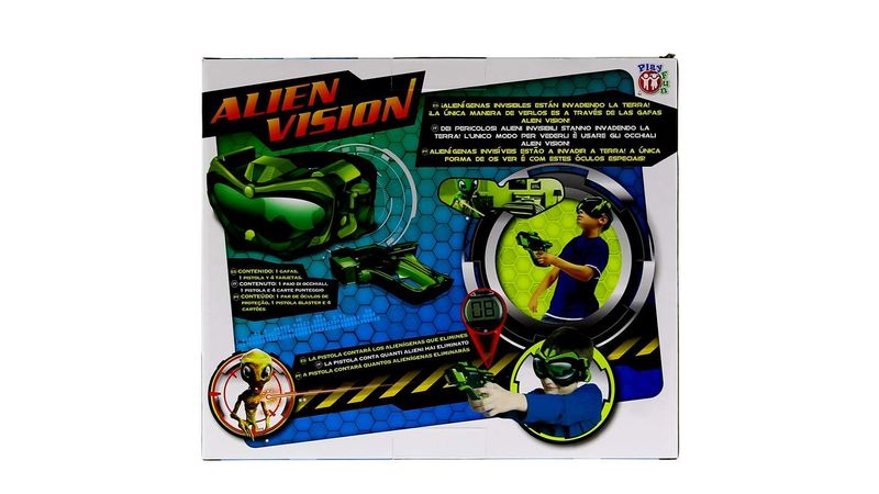 Alien Vision - Juego de acción nueva versión, disparar alienígenas,  lanzador de muñeca, gafas espaciales, juego en interiores, exteriores y  oscuros