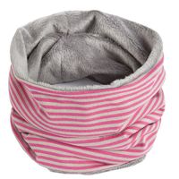 Braga Cuello Polar Rayas Fucsia