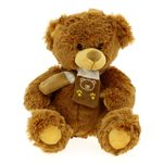 Peluche-Oso-Con-Bufanda-Marron-Claro-33cm