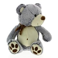 Peluche Oso Oscuro con Bufanda 40cm