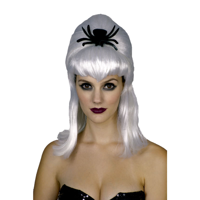Peluca-Blanca-con-Araña