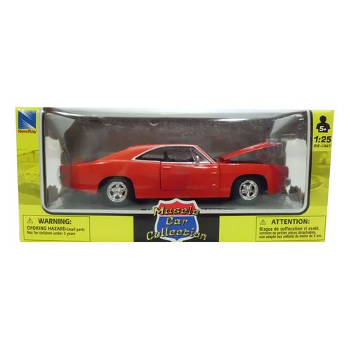 Coche Miniatura Pontiac Clásico Americano Rojo Escala 1:24