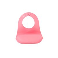 Babero silicona enrollable rosa