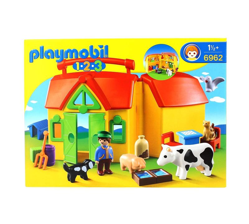 Playmobil 1.2.3 Granja Maletin Drim