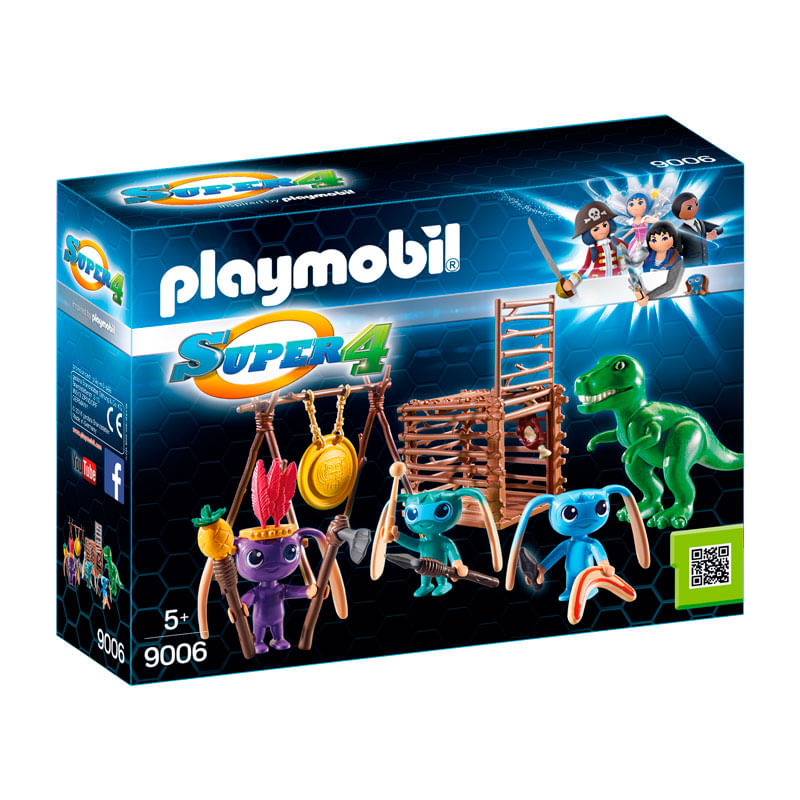 Playmobil-Guerrero-Alien-con-Trampa-T-Rex