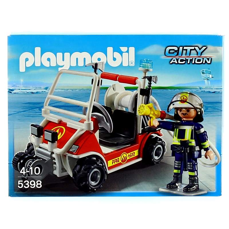Playmobil-City-Action-Coche-de-Bomberos-Aeropuerto