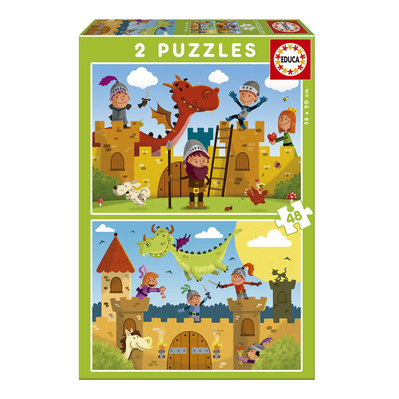 Dragones-y-Caballeros-Puzzles-2x48-Piezas