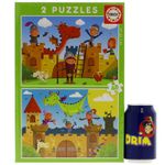 Dragones-y-Caballeros-Puzzles-2x48-Piezas_2