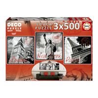 Puzzles 3x500 Grandes Ciudades