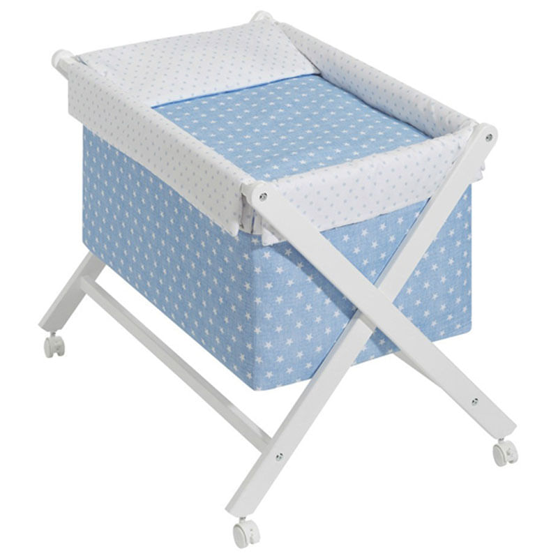Minicuna-plegable-Estrellas-Azul
