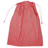 Bolsa de tela escolar para almuerzo o merienda rojo