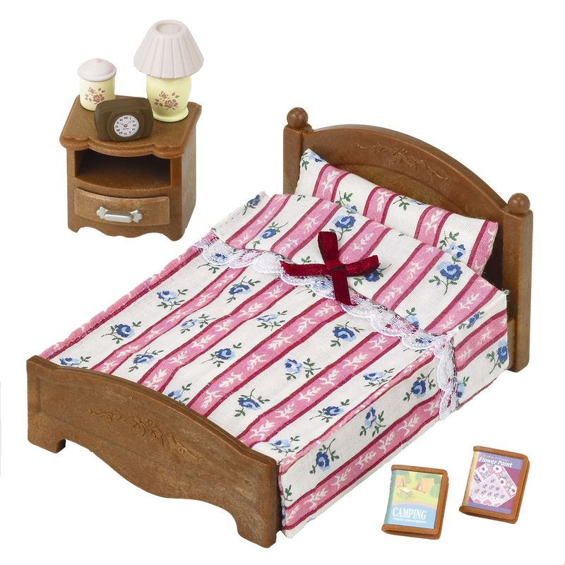 Sylvanian-Families-Cama-Doble-para-Figuras