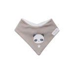 Babero-Bandana-Panda-Gris