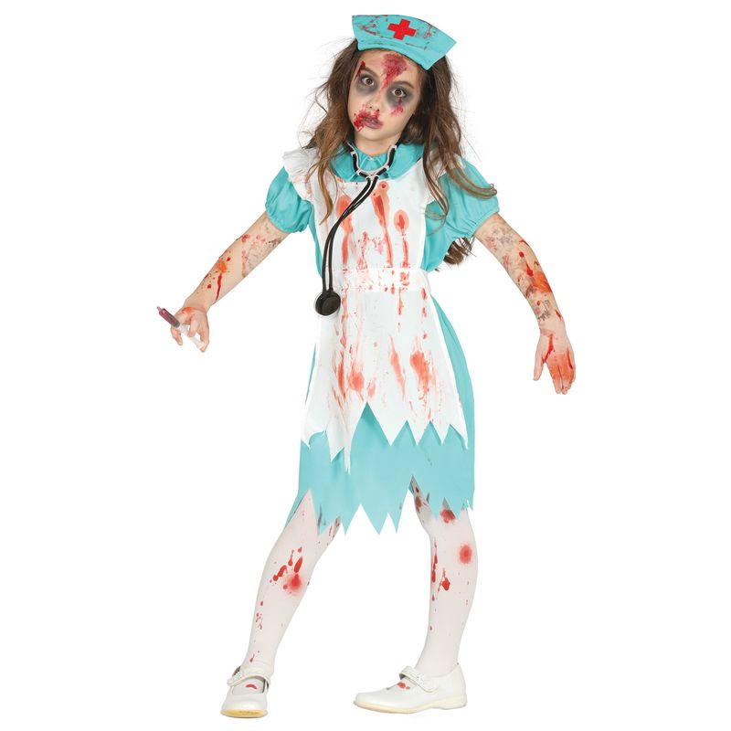 Disfraz-Infantil-Enfermera-Zombie