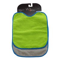 Pack 2 Baberos rizo con goma cuello Gris y Verde