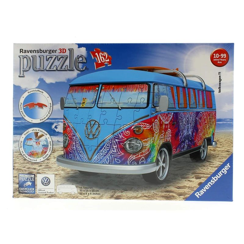 Puzzle-3D-Furgoneta-Volkswagen-Hippie