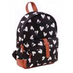 Mochila-Kidzroom-Corazones-Negro-Blanco