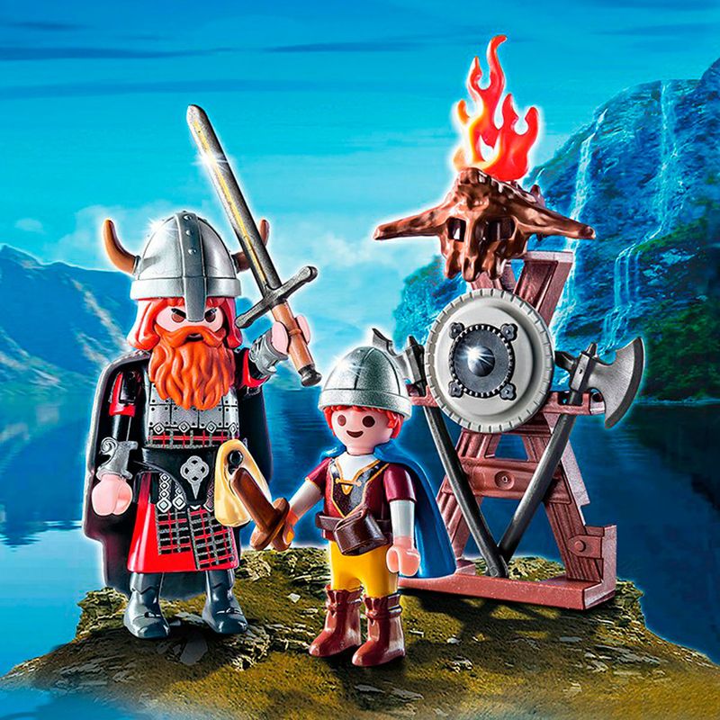 Playmobil-Huevo-Azul-Vikingos-con-Escudo_1