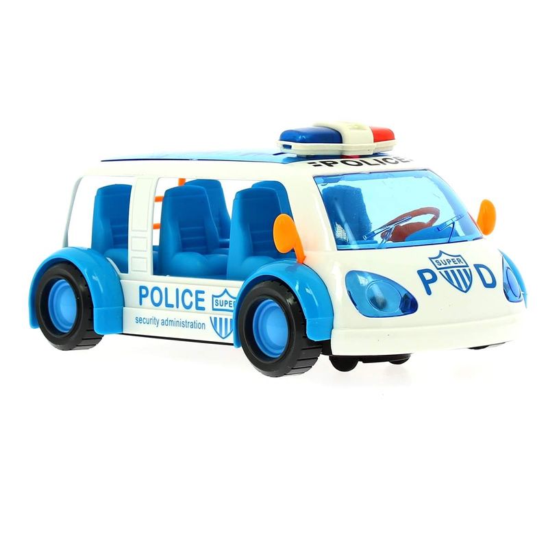 Vehiculo-de-Policia-Infantil-Salva-Obstaculos-Blanco