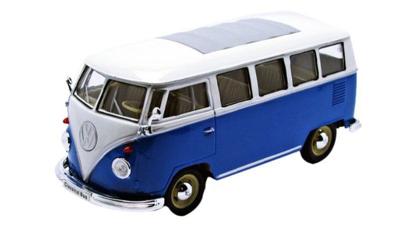 Coche-Miniatura-Volkswagen-Van-Samba-Escala-1-24