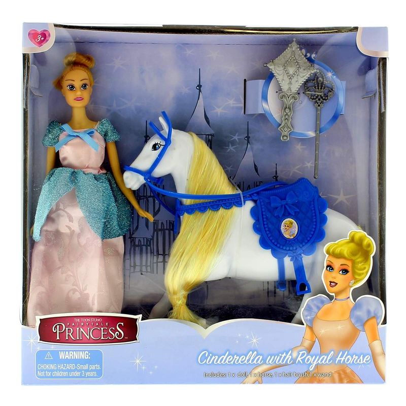 Muñeca-Princesa-Cinderella-con-Caballo