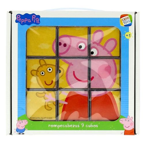 Peppa Pig Rompecabezas de 9 cubos