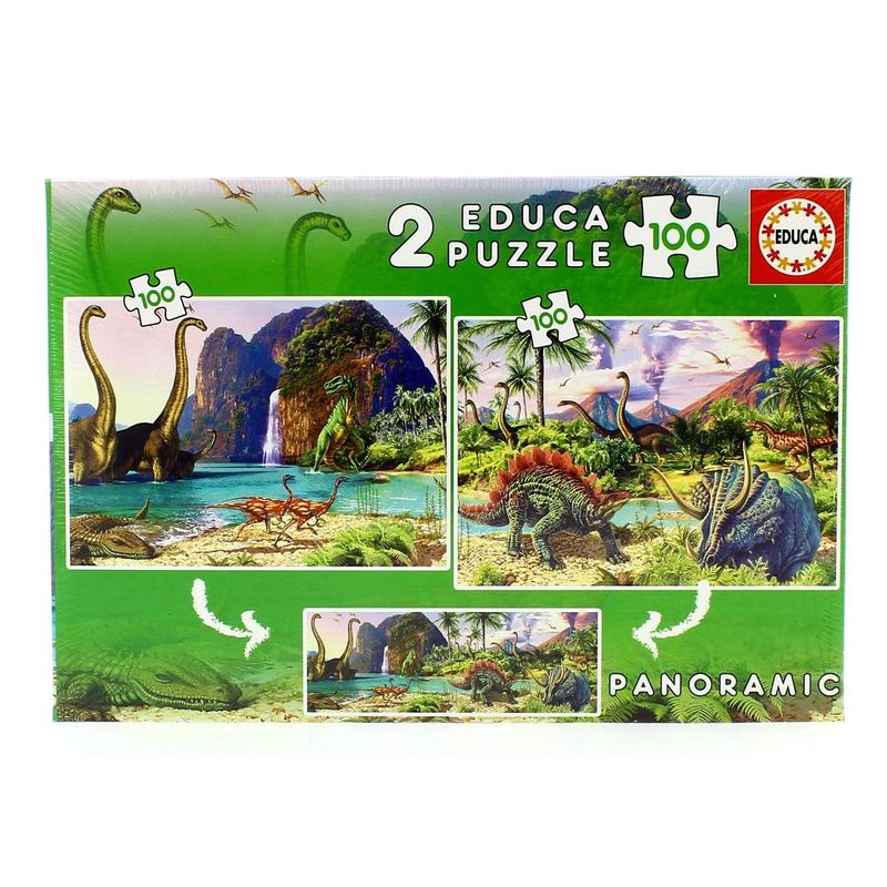 Puzzle-2x100-Dino-World-2x100