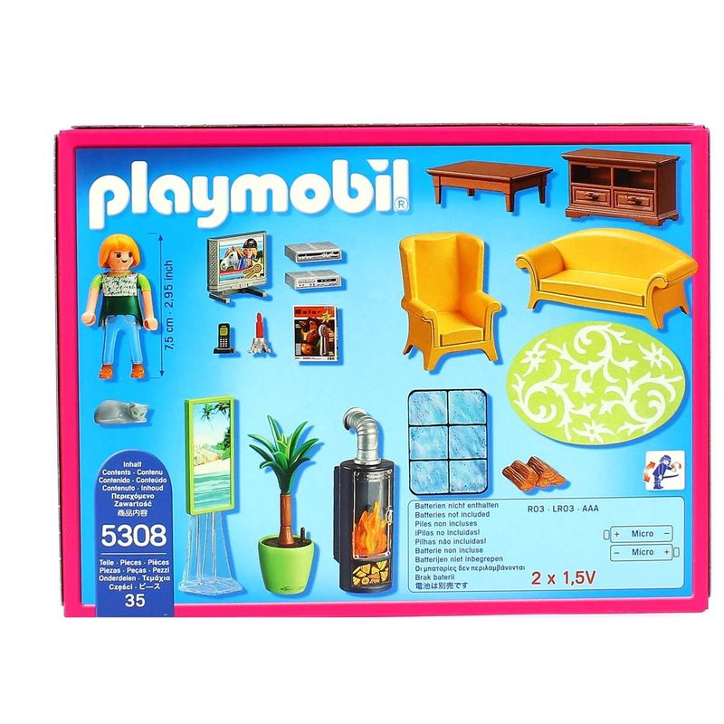 Playmobil-Dollhouse-Sala-de-Estar-con-Fuego_2