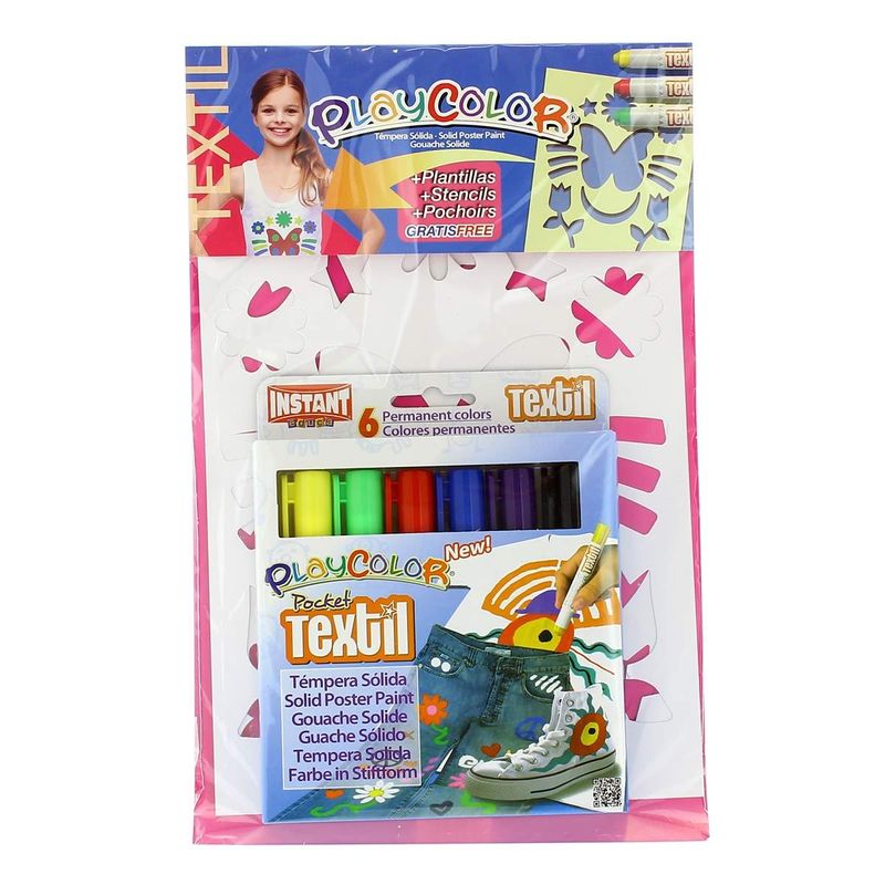 Playcolor-Textil-6-Colores-con-Plantillas-Niña