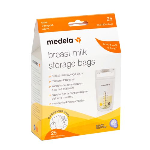 Bolsas 25 unids para almacenar leche materna
