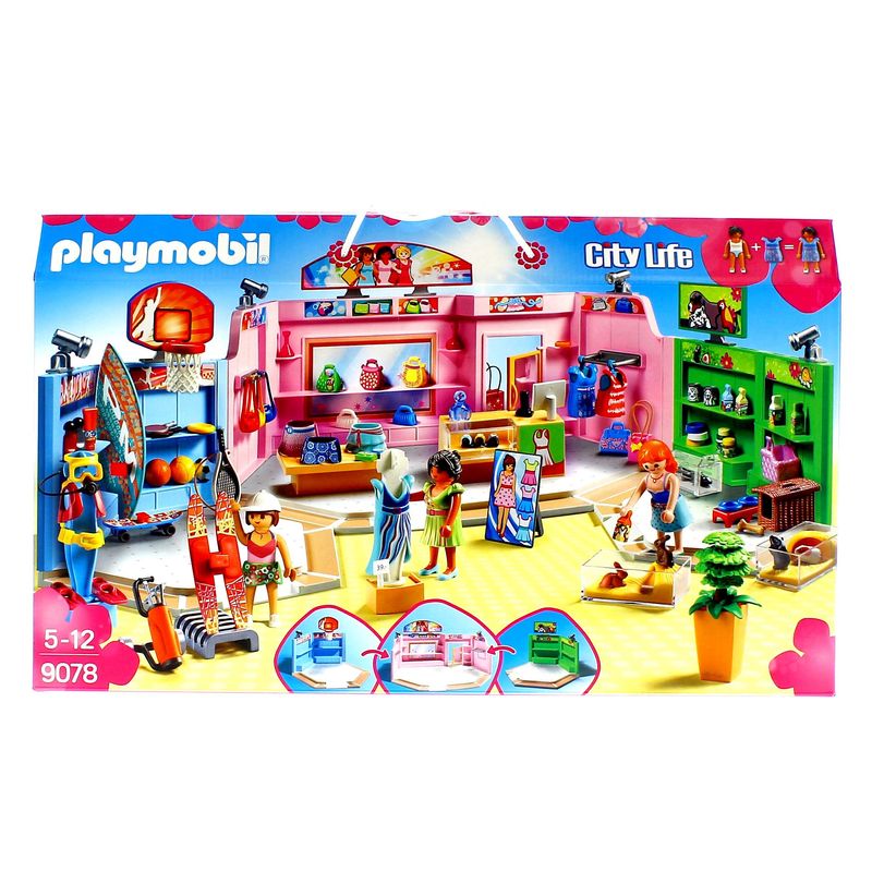 Playmobil-City-Life-Paseo-Comercial-con-3-Tiendas